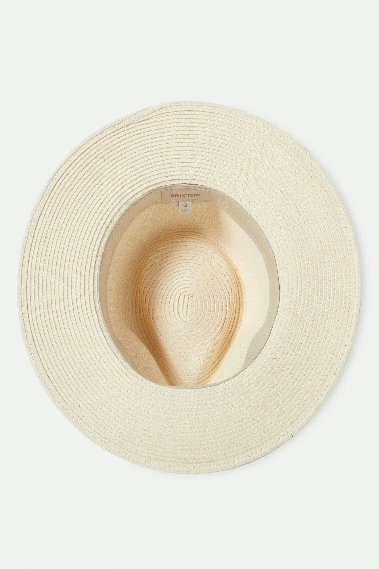 Carolina Straw Packable Travel Hat - Bone/Bone Brixton