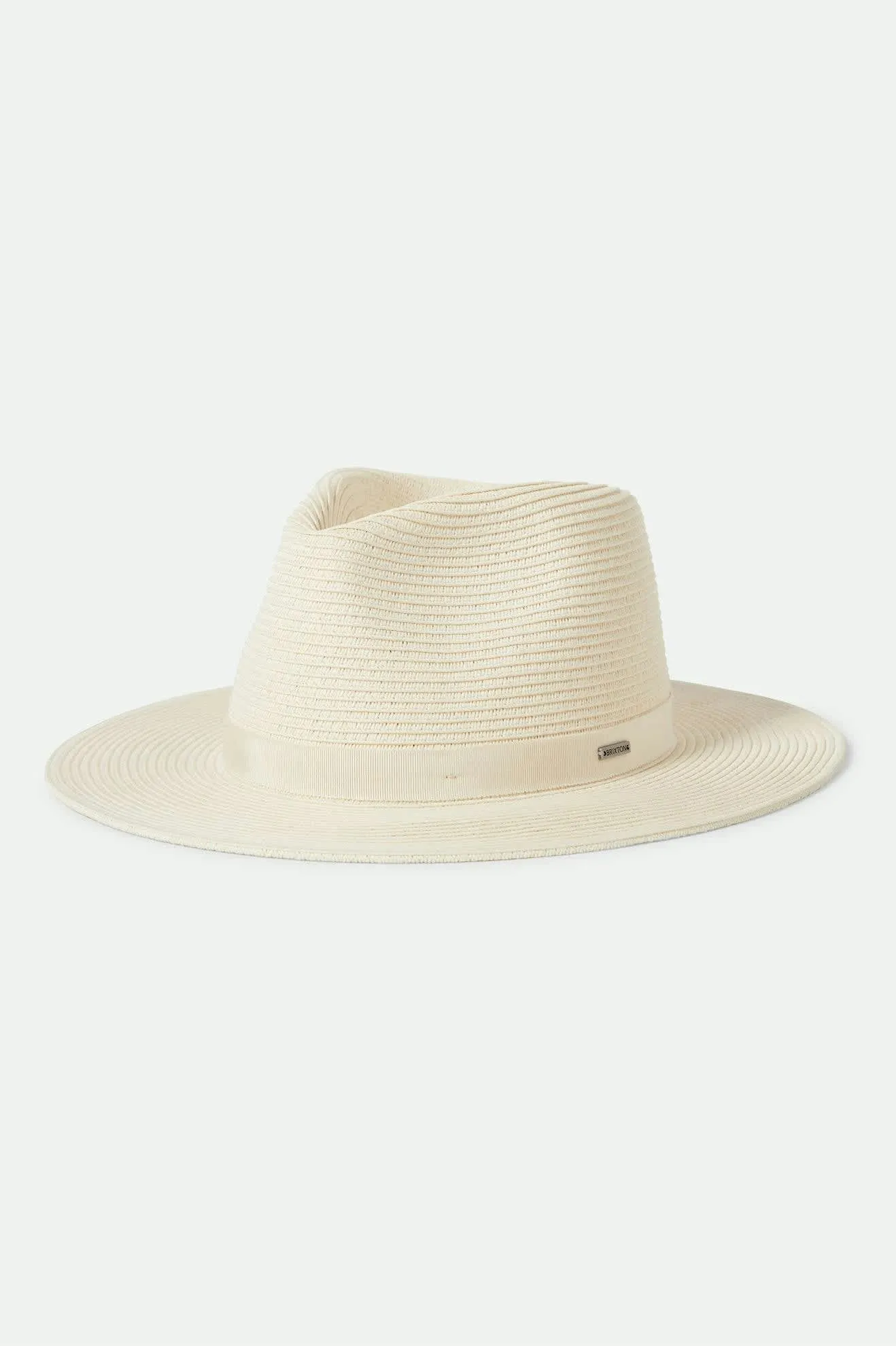 Carolina Straw Packable Travel Hat - Bone/Bone Brixton