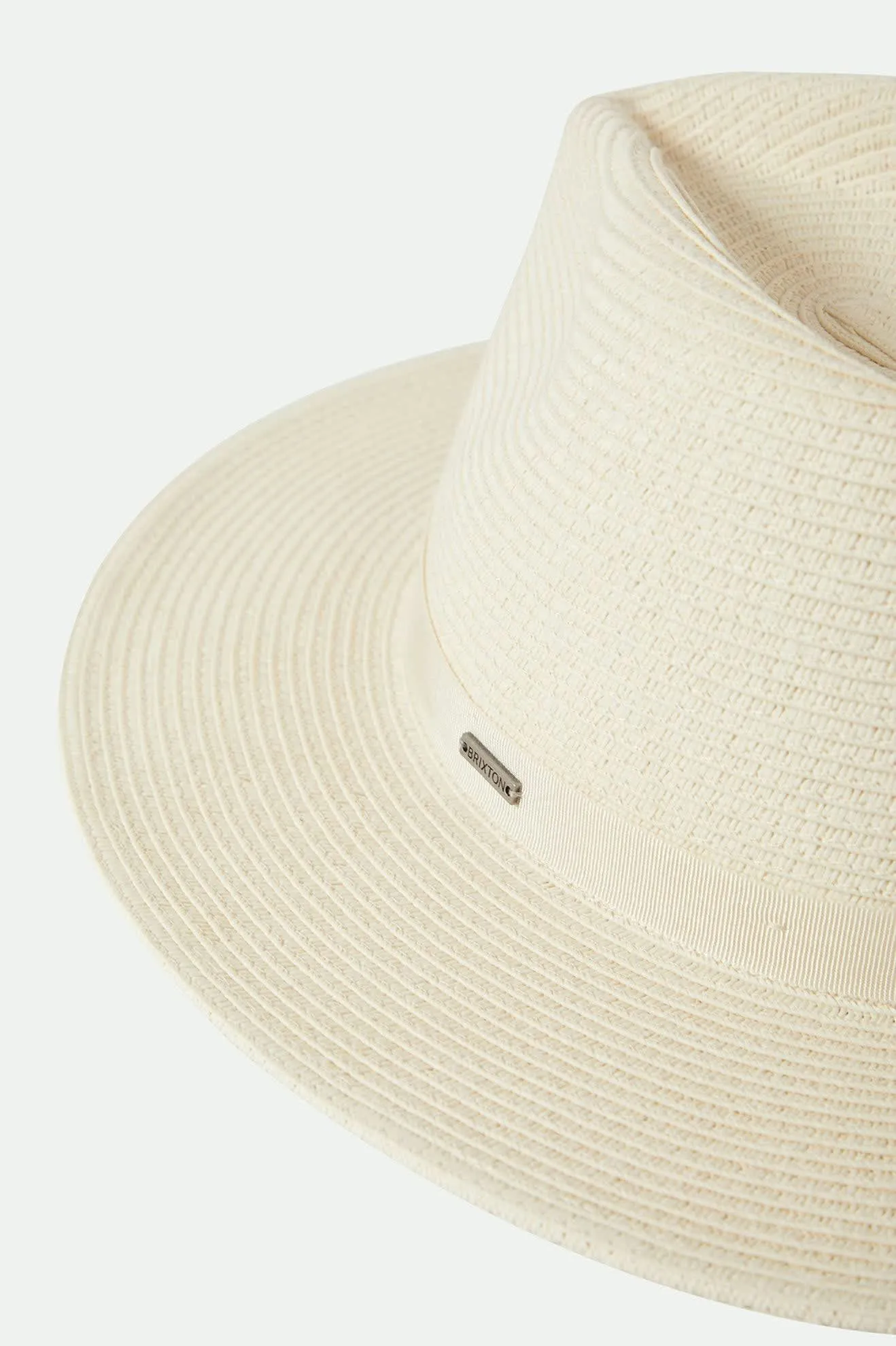 Carolina Straw Packable Travel Hat - Bone/Bone Brixton