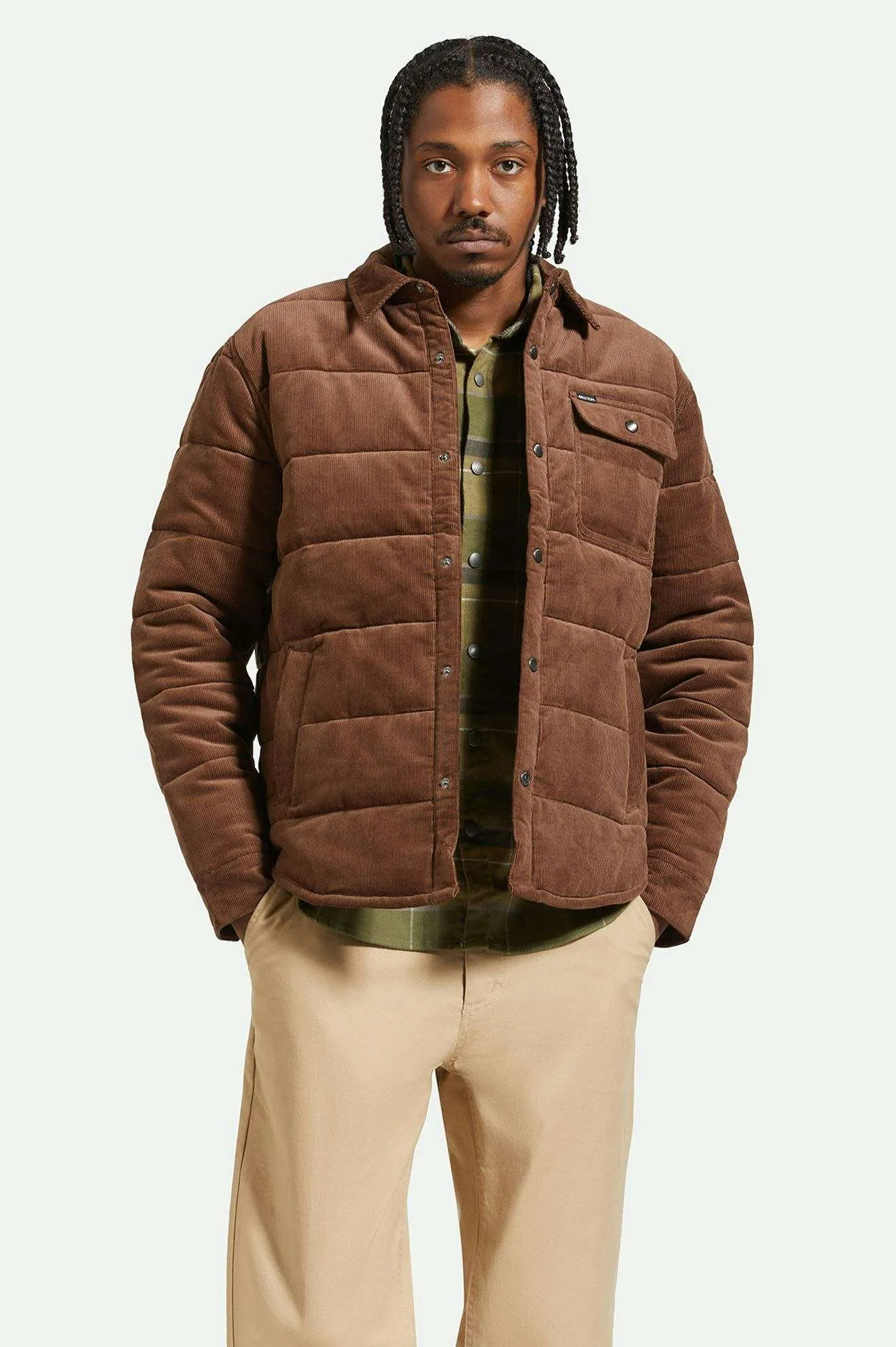 Cass Jacket - Pinecone Brown Cord Brixton