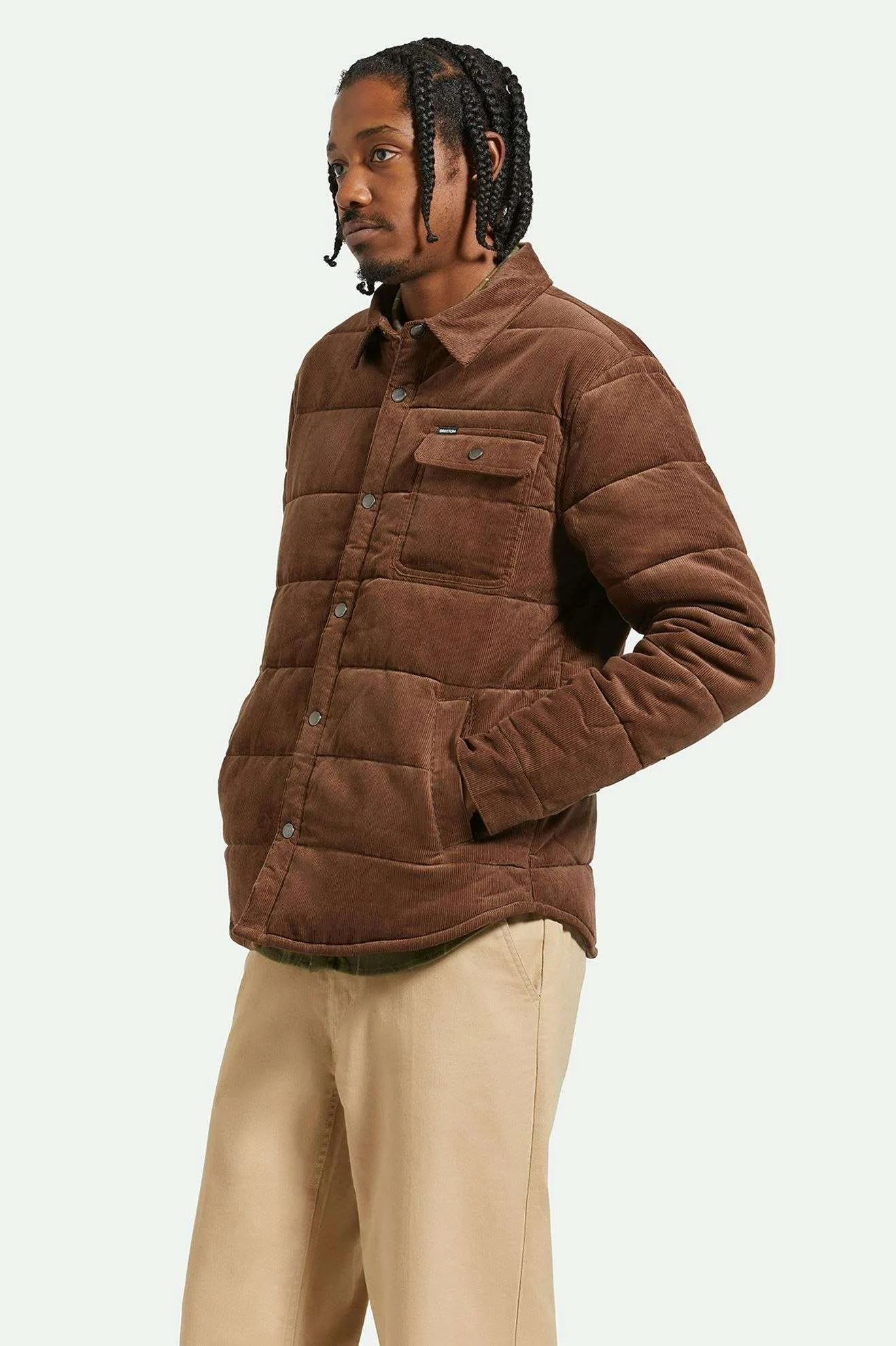 Cass Jacket - Pinecone Brown Cord Brixton