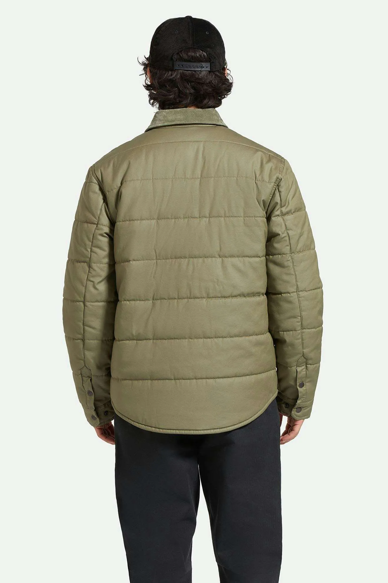 Cass Waxed Canvas Jacket - Olive Surplus Brixton