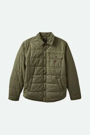 Cass Waxed Canvas Jacket - Olive Surplus Brixton
