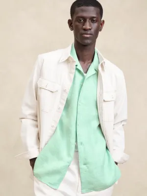 Castelleto Linen Resort Shirt Banana Republic