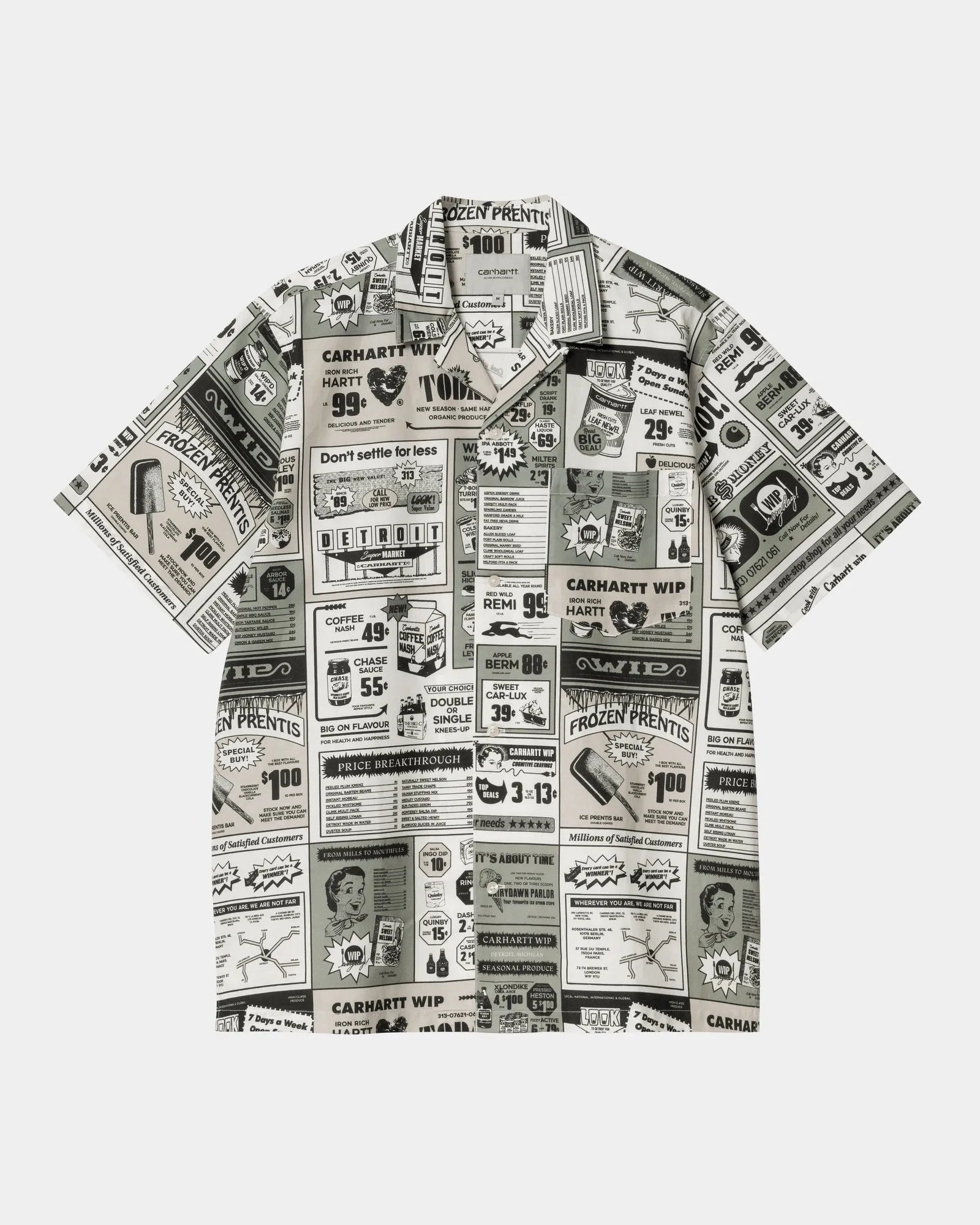 Catalogue Print Shirt | Neutral Carhartt WIP