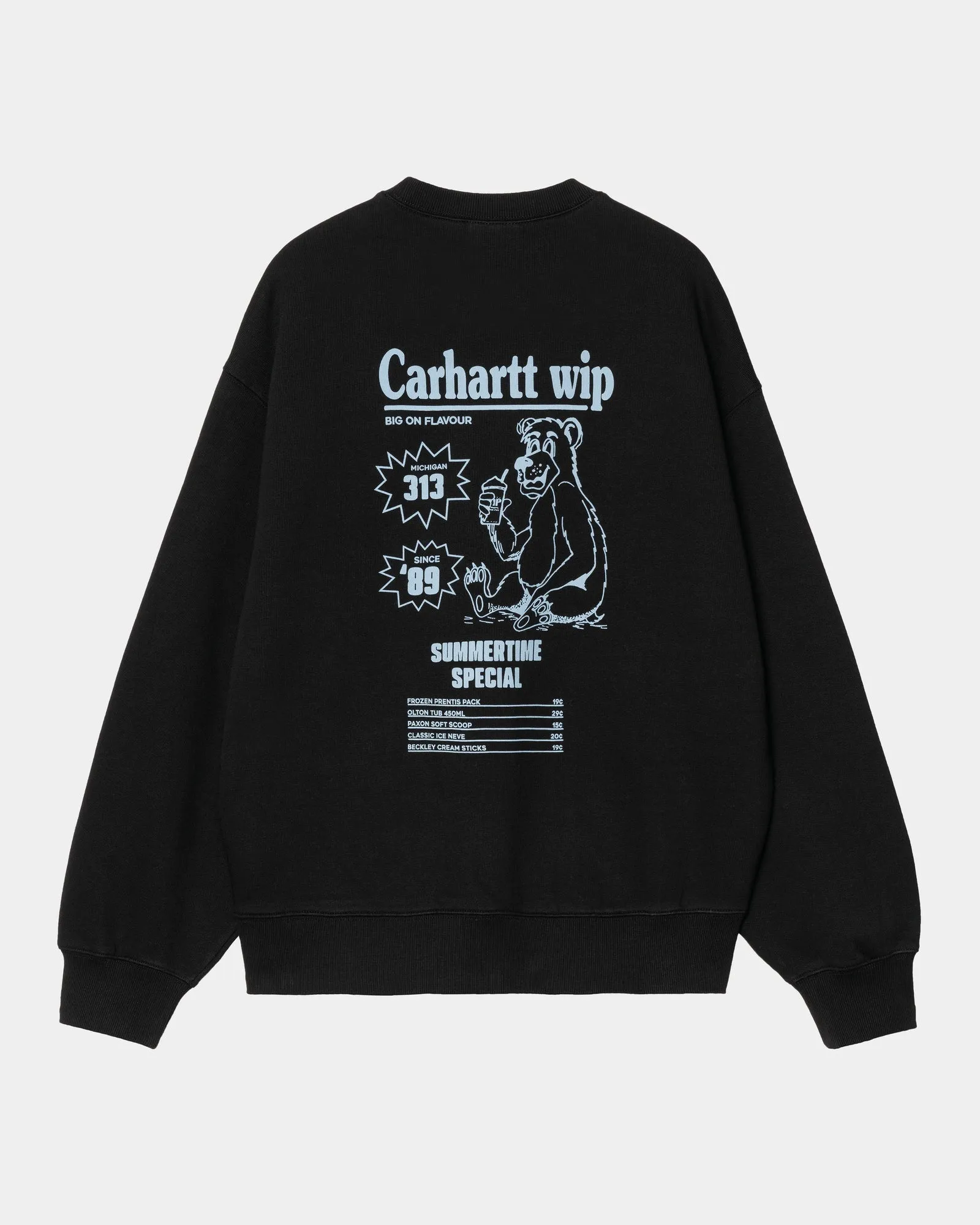 Catalogue Sweatshirt | Black / Bluebird Carhartt WIP