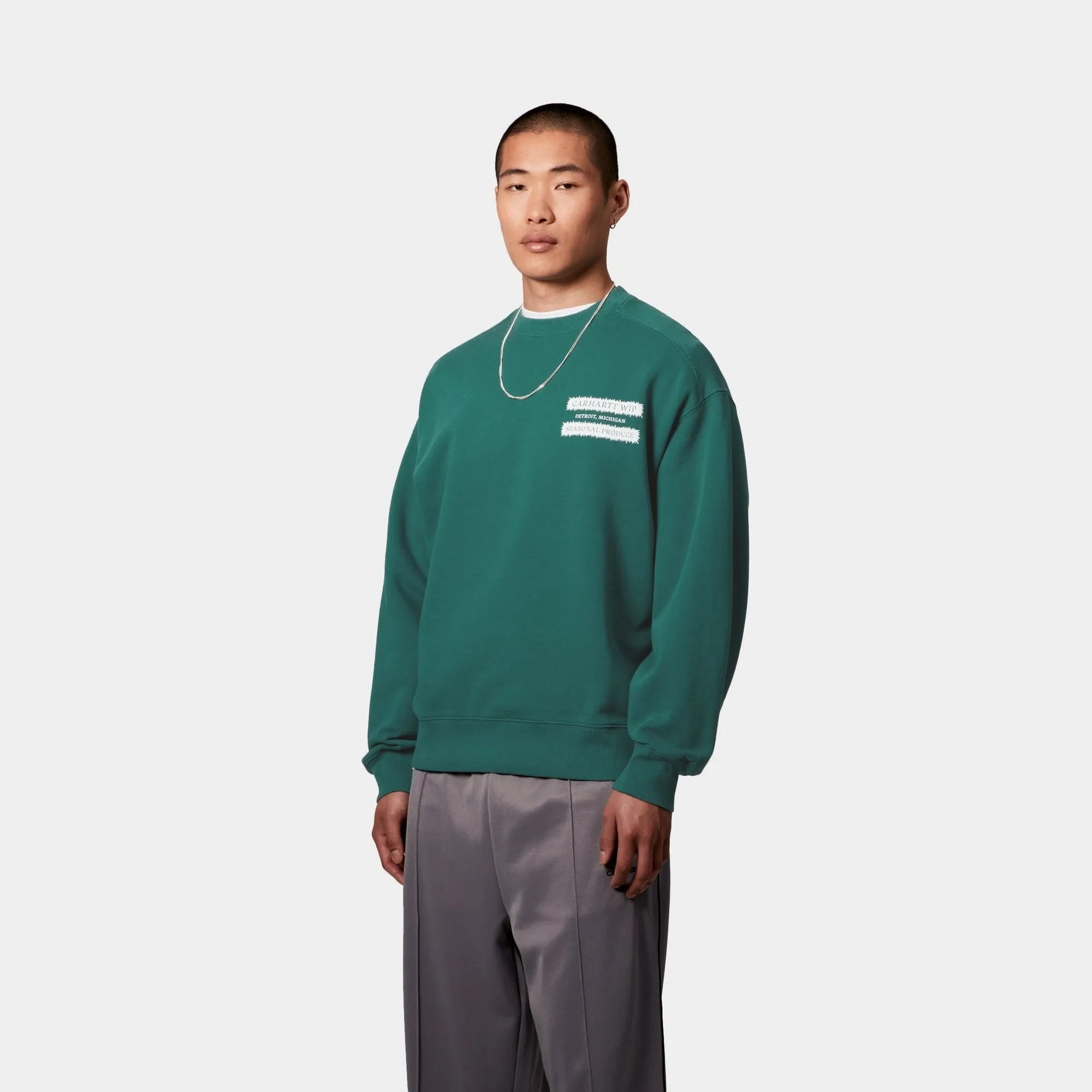 Catalogue Sweatshirt | Rainforest / White Carhartt WIP