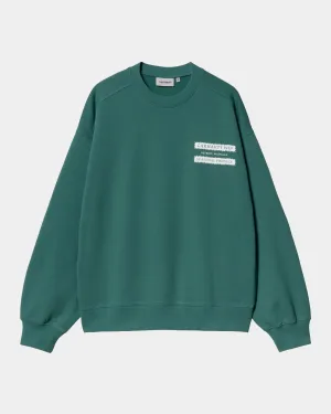 Catalogue Sweatshirt | Rainforest / White Carhartt WIP