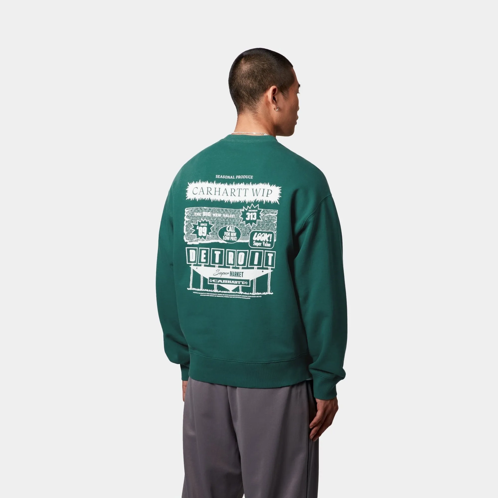 Catalogue Sweatshirt | Rainforest / White Carhartt WIP
