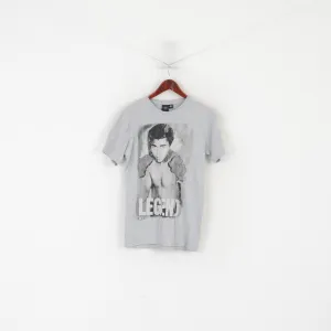 Cedarwood State Men XS Shirt Gray Cotton Muhammad Ali Celebry Icons Top