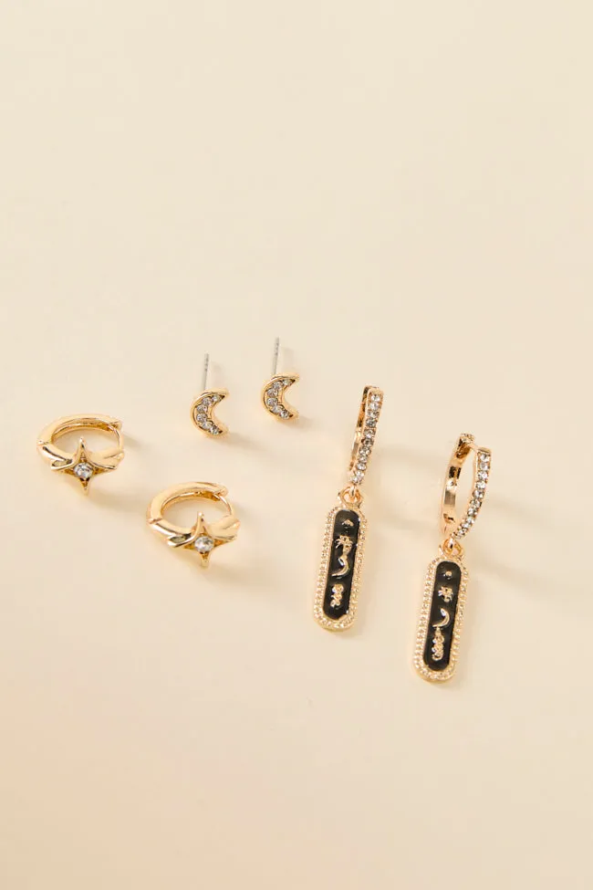 Celestial Gold Earring Set