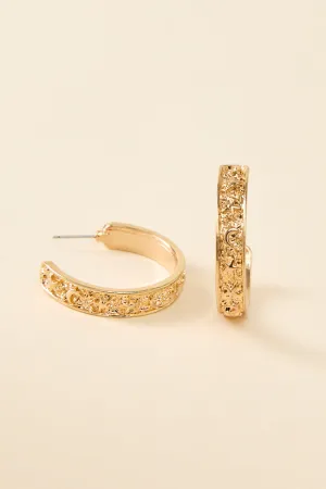 Celestial Gold Hoop Earrings