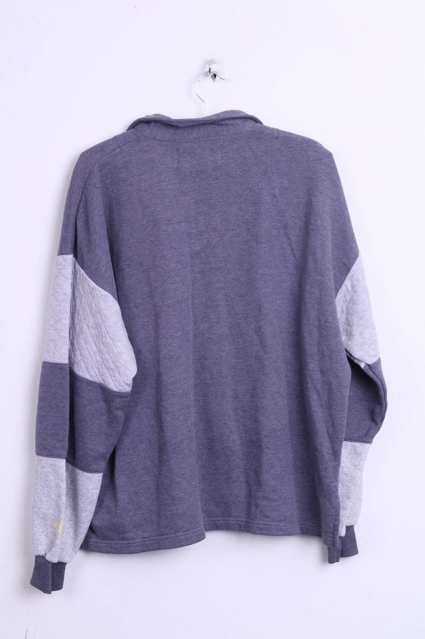 Central Park Mens L Classic Sweatshirt Authentic Zip Neck Cotton Top