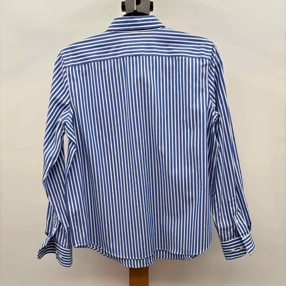 Chaps Men's Size M Blue Striped Long Sleeve Shirt