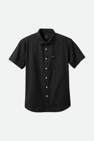 Charter Oxford S/S Shirt - Black Brixton