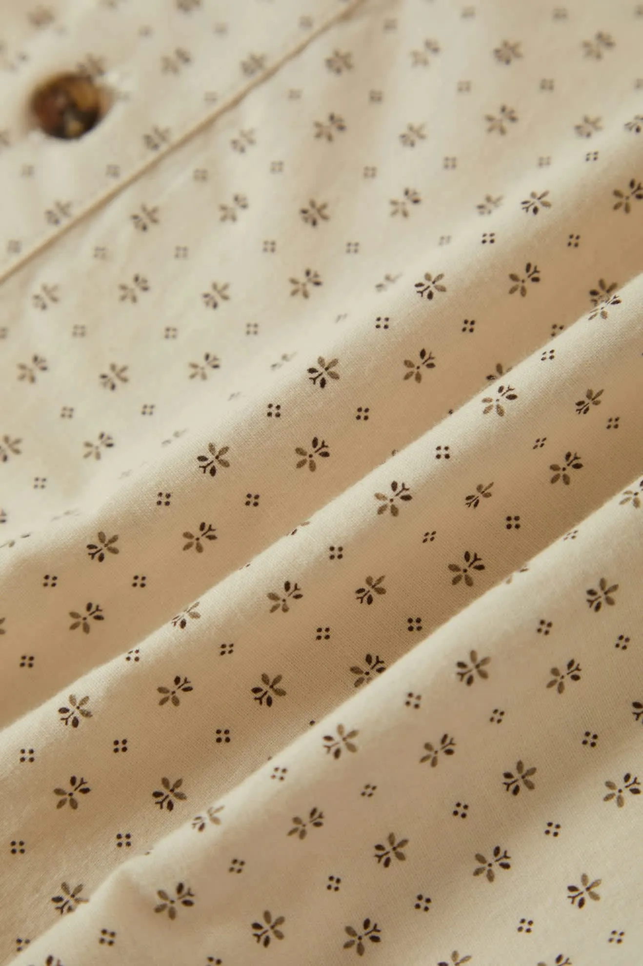 Charter Print S/S Shirt - Off White/Micro Floral Brixton