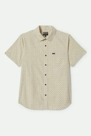 Charter Print S/S Shirt - Off White/Micro Floral Brixton