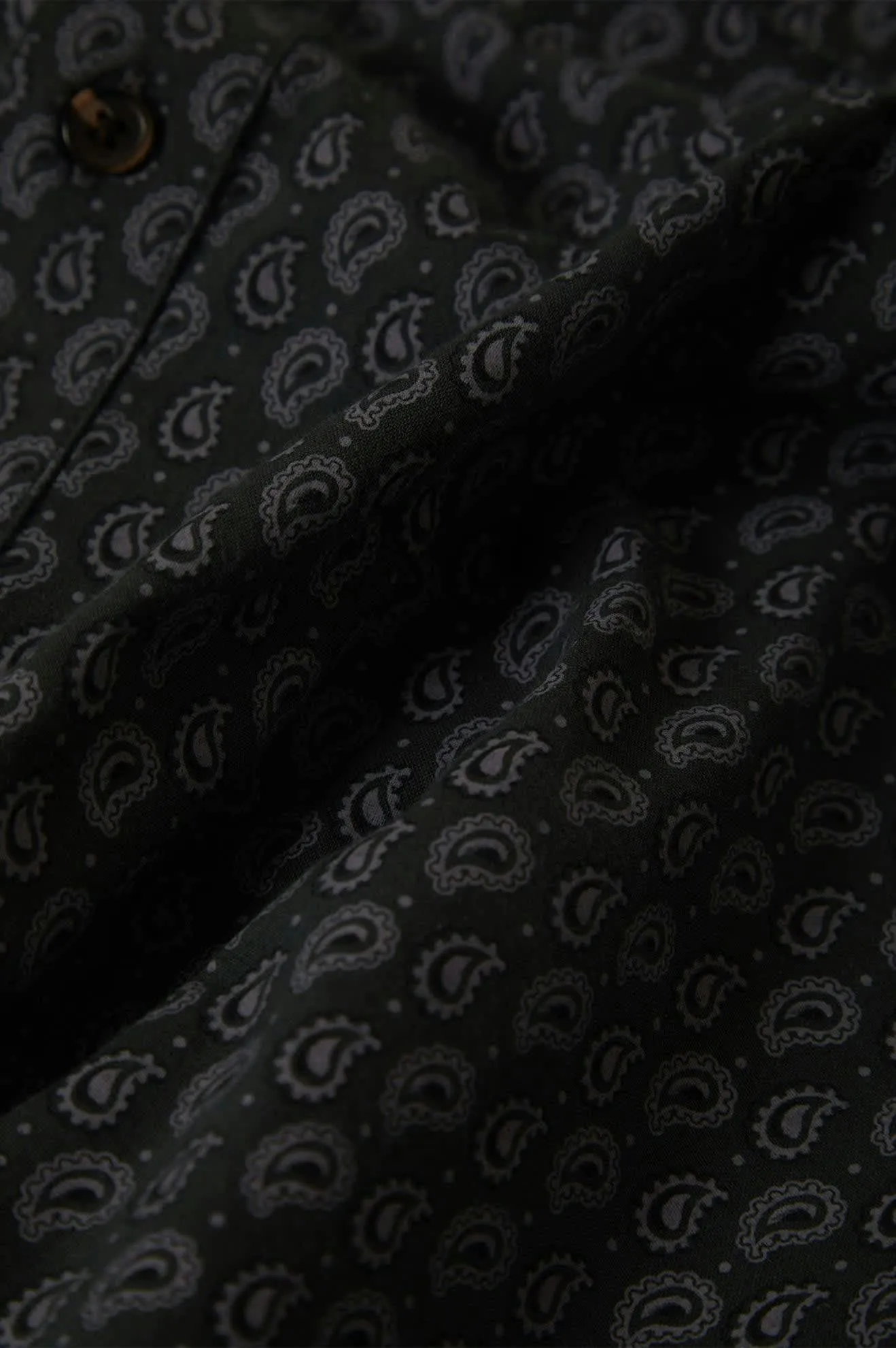 Charter Print S/S Shirt - Washed Black/Paisley Brixton