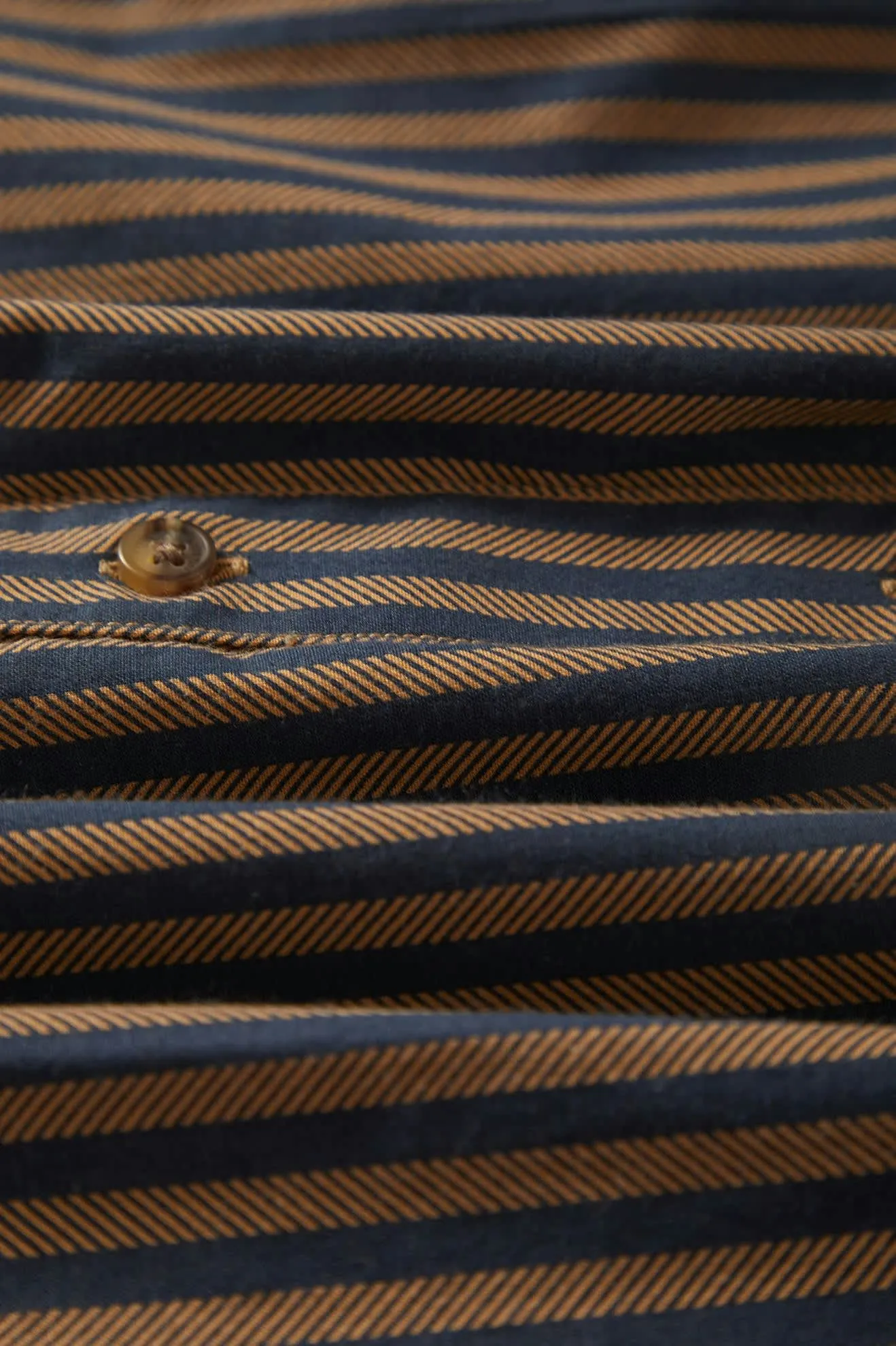 Charter Print S/S Shirt - Washed Blue/Sunnaked Stripe Brixton