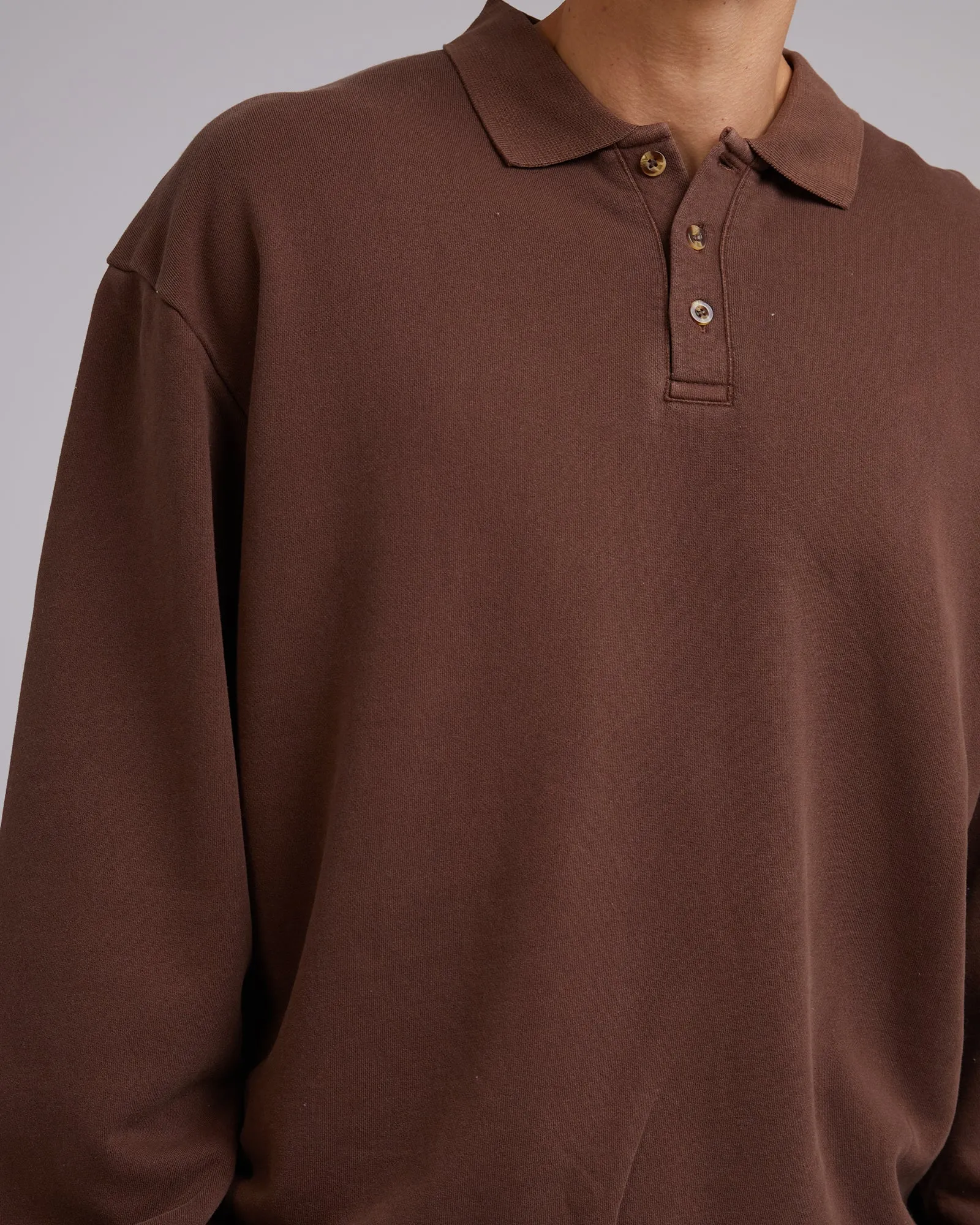 Chase Fleece Sweater Chocolate