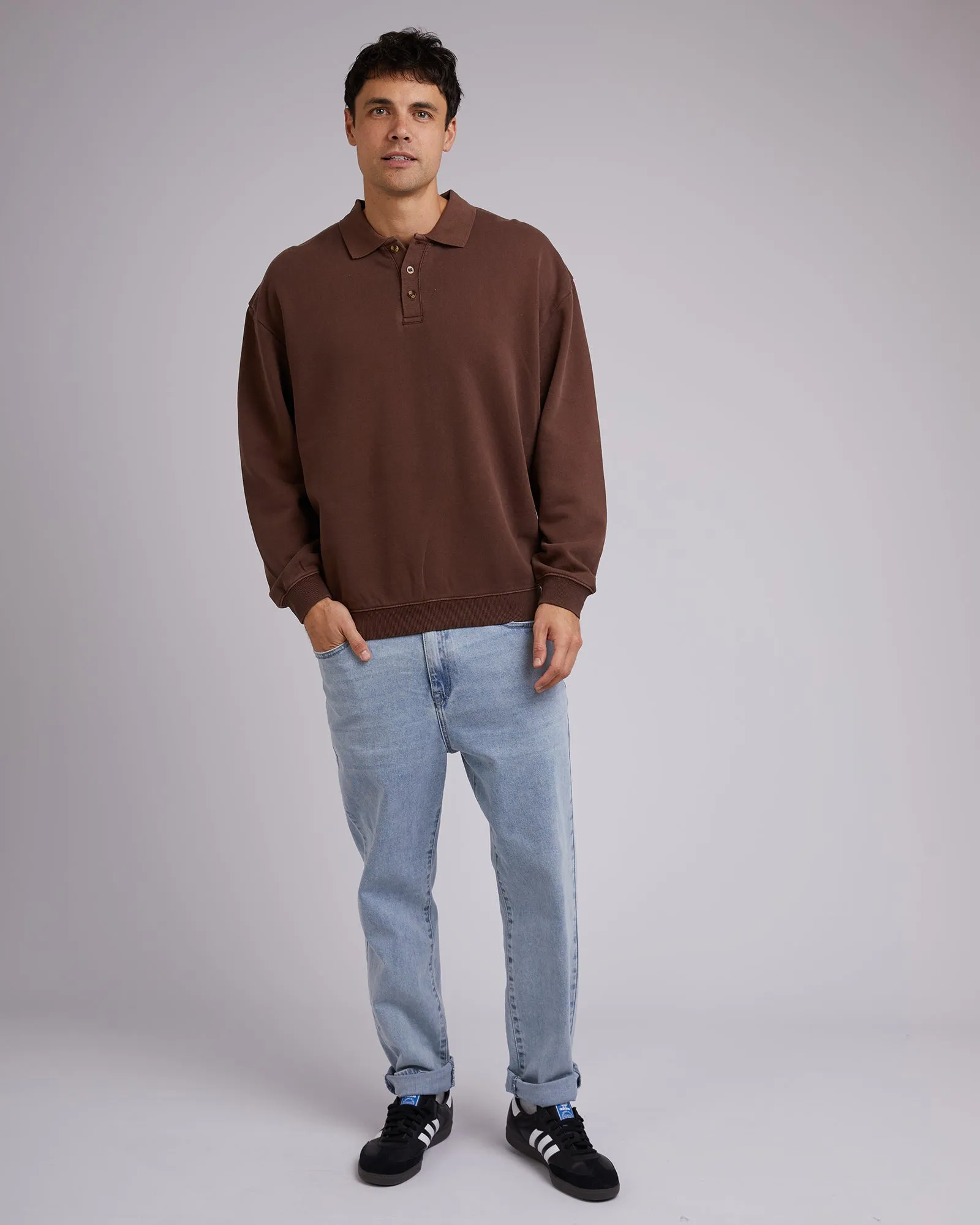 Chase Fleece Sweater Chocolate