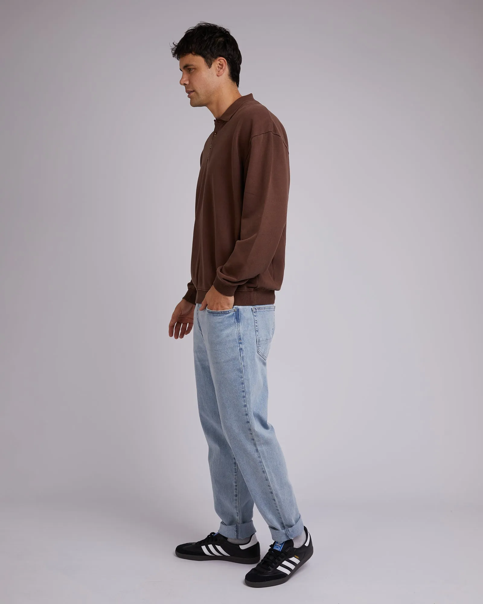 Chase Fleece Sweater Chocolate
