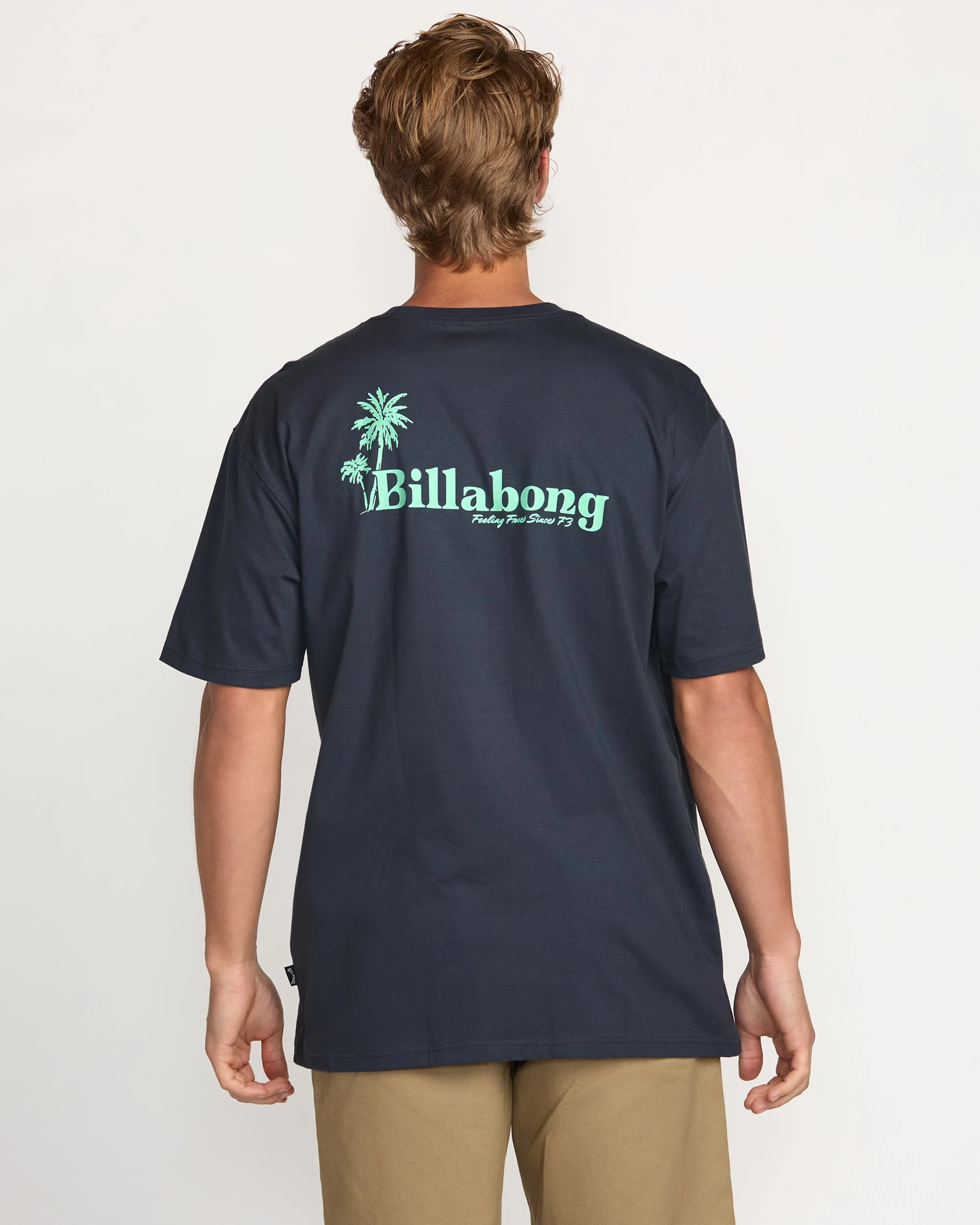 Checking In Regular Tee - Aged Indigo Billabong