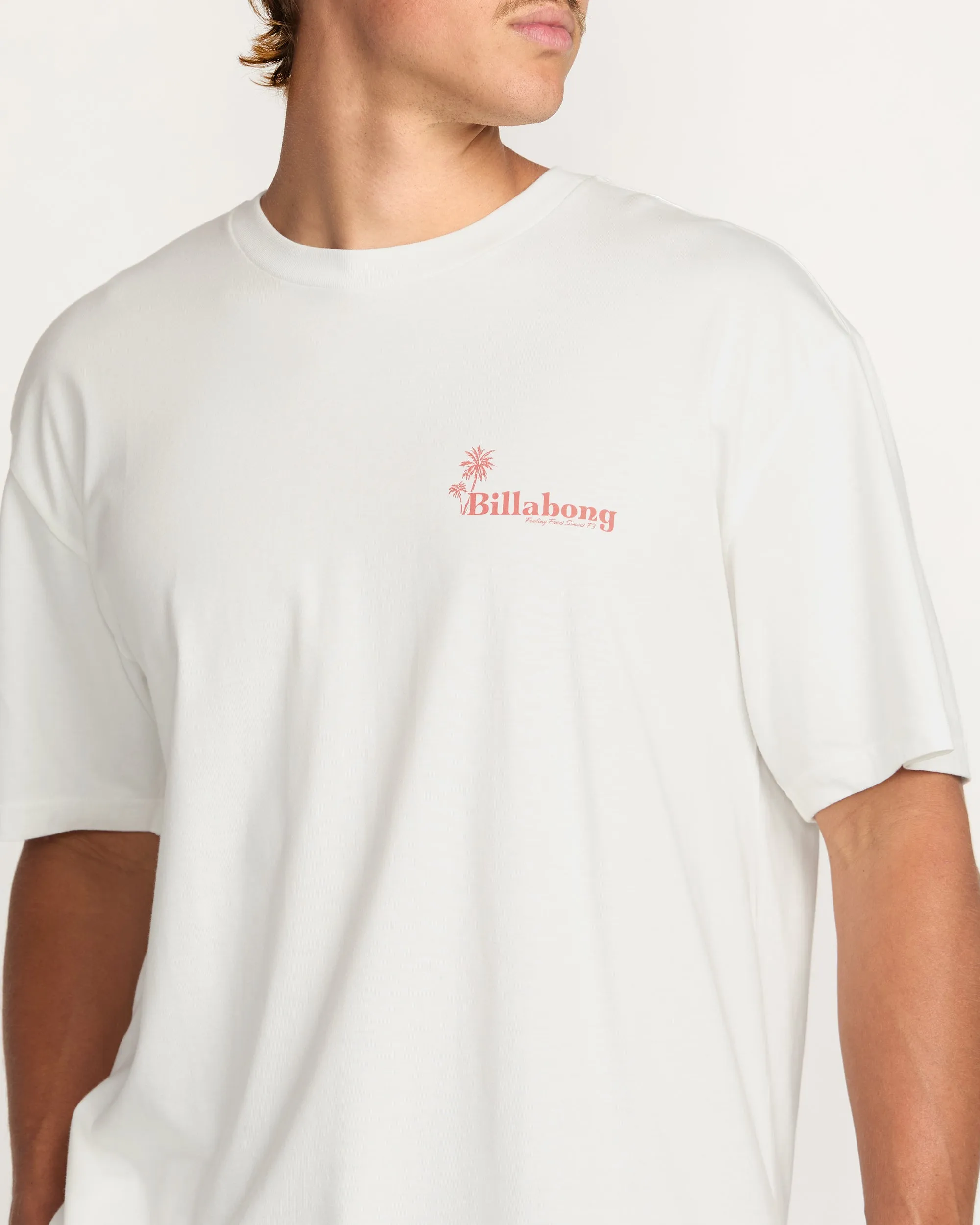 Checking In Regular Tee - Off White Billabong