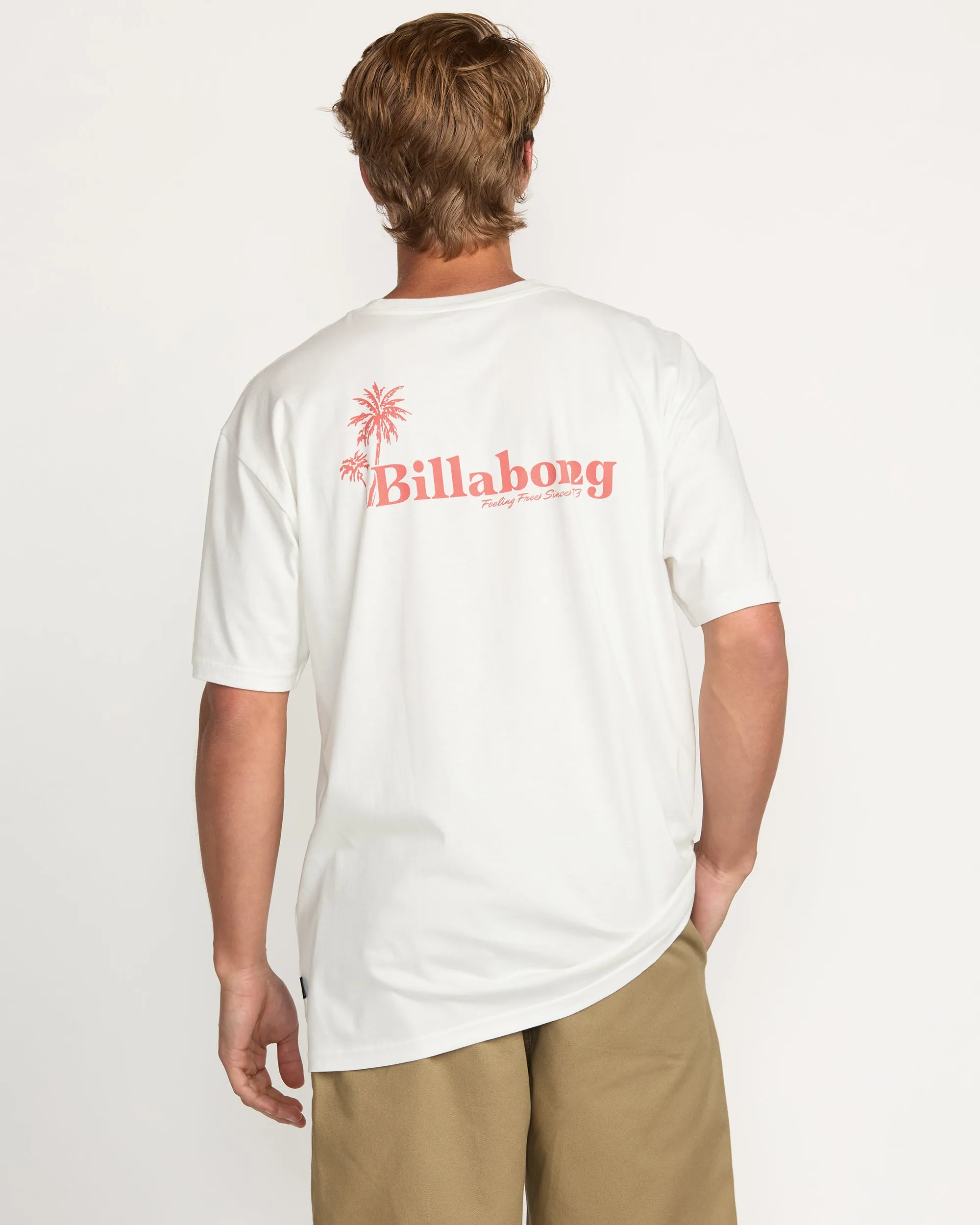 Checking In Regular Tee - Off White Billabong