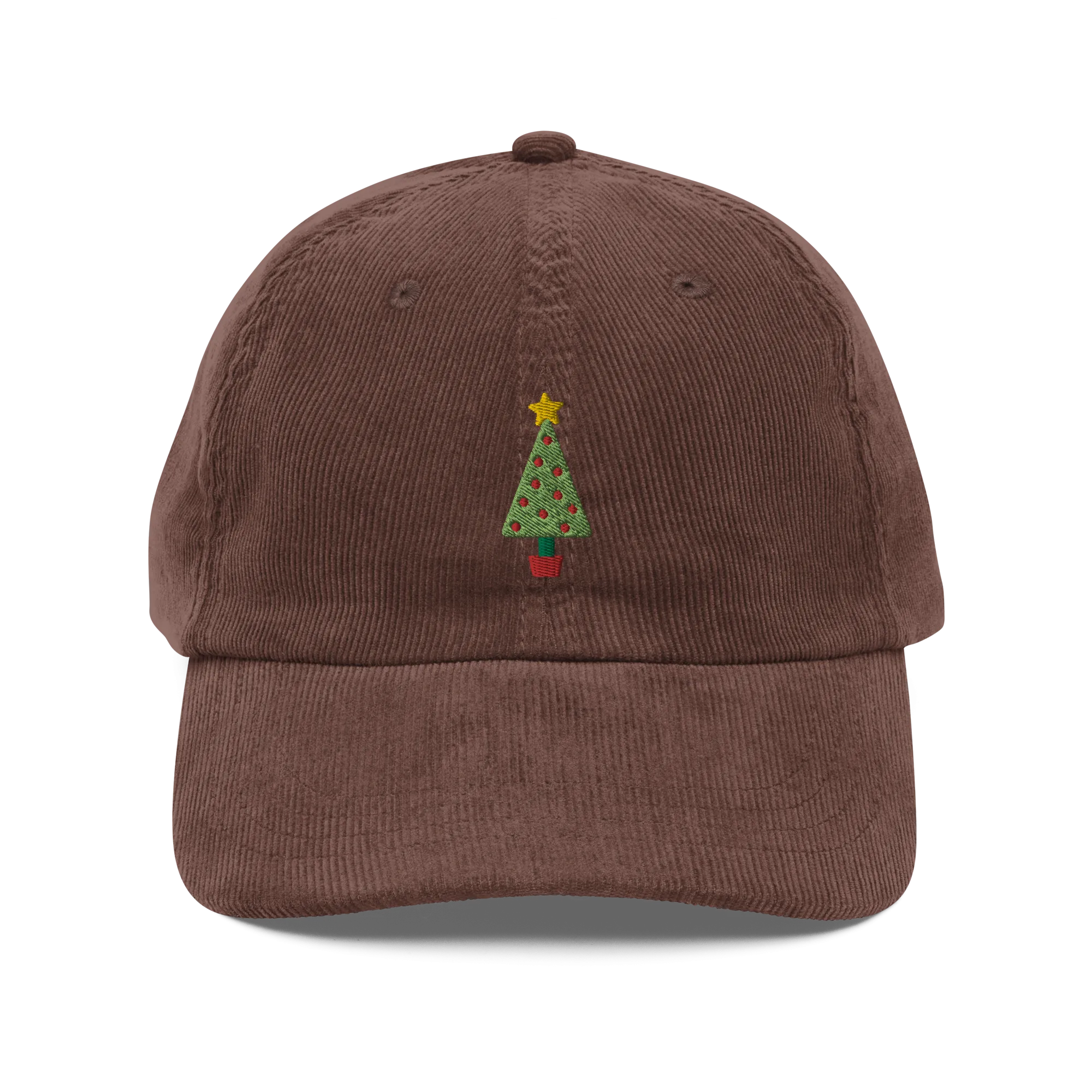Christmas Tree Corduroy Hat