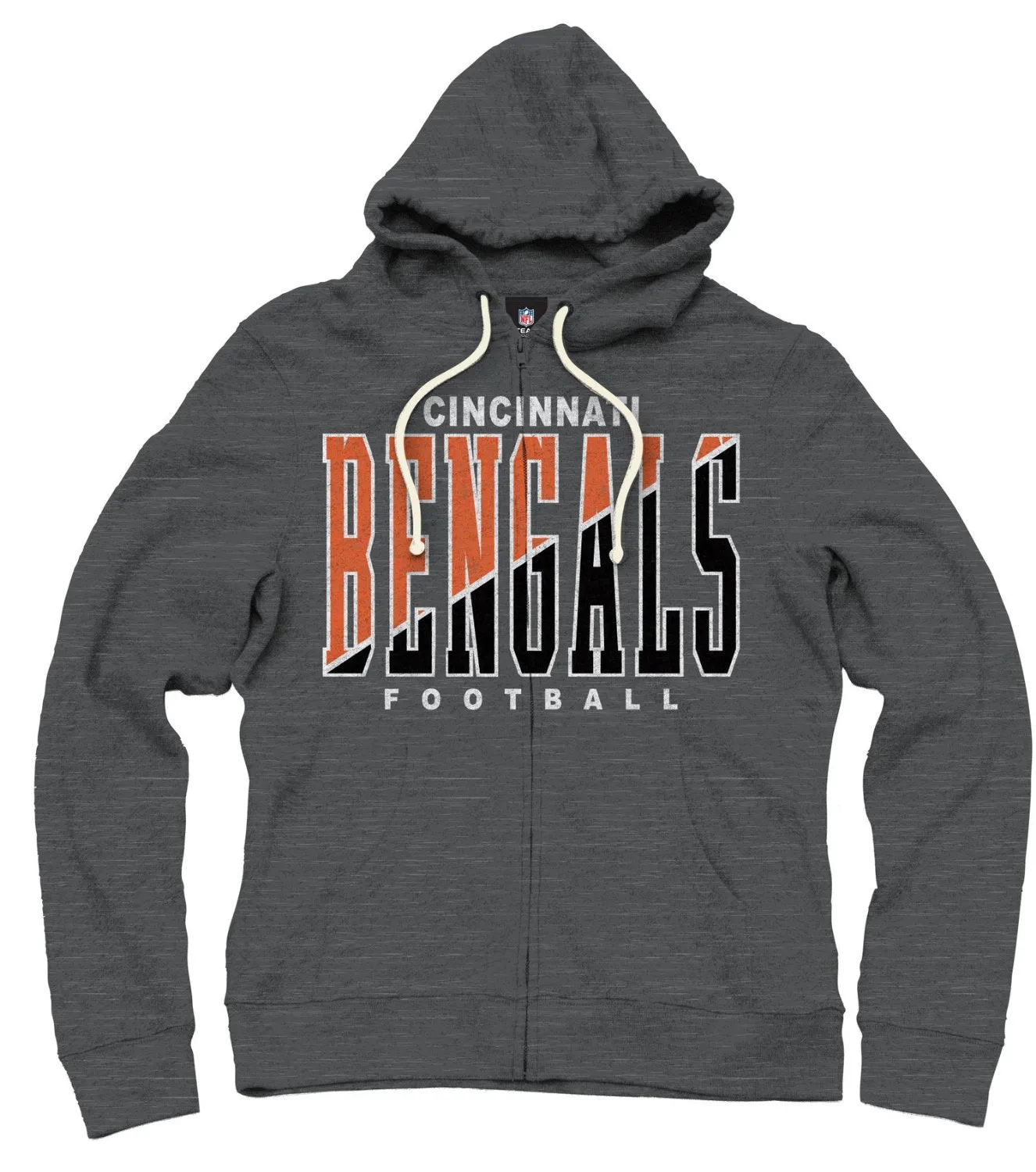 Cincinnati Bengals NFL Football Mens Split Formation Fleece Hoodie, Gray