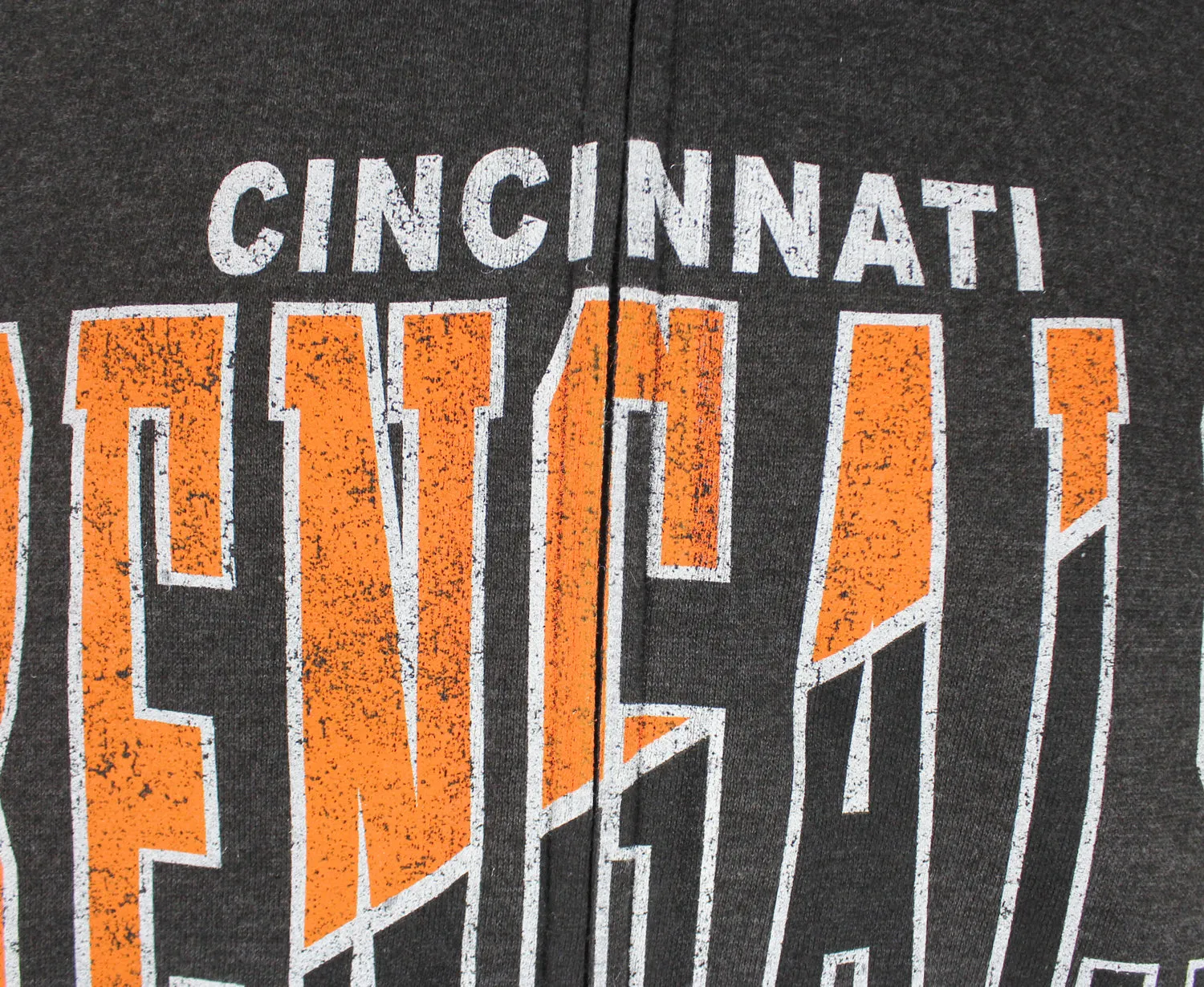 Cincinnati Bengals NFL Football Mens Split Formation Fleece Hoodie, Gray