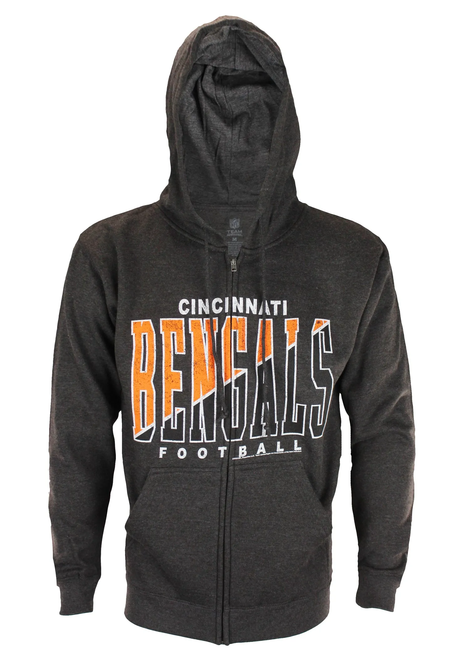 Cincinnati Bengals NFL Football Mens Split Formation Fleece Hoodie, Gray