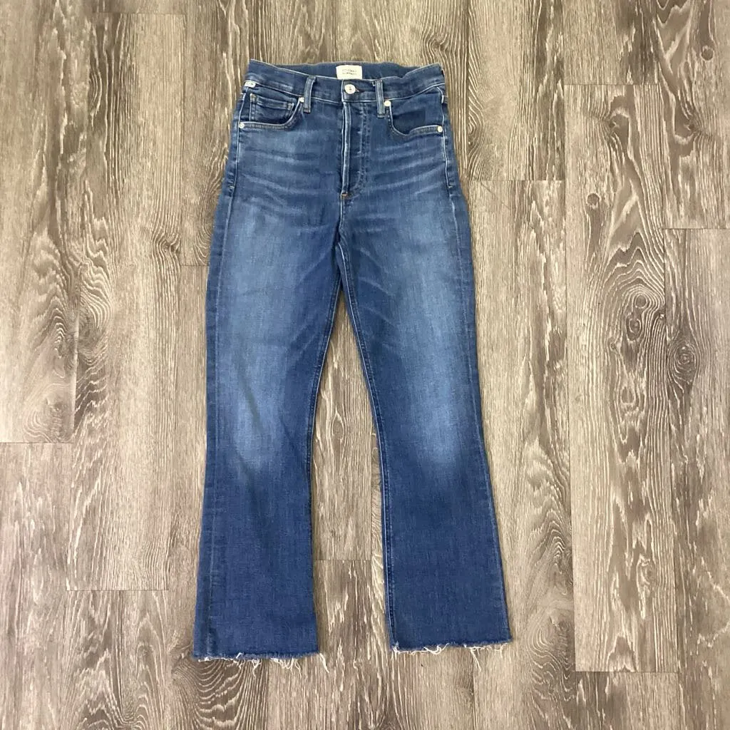 Citizens of Humanity button fly straight leg JEANS 25