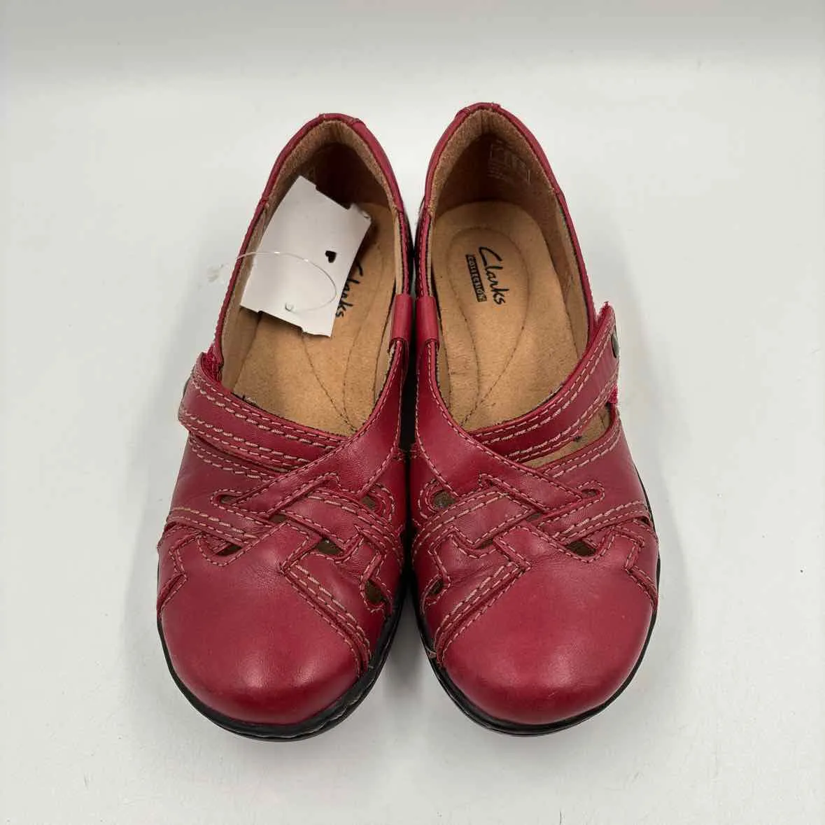 Clarks Women's Shoe Size 5 Red Solid Casual Shoes