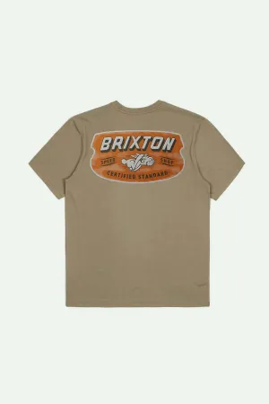 Clayburn S/S Tailored T-Shirt - Oatmeal Brixton