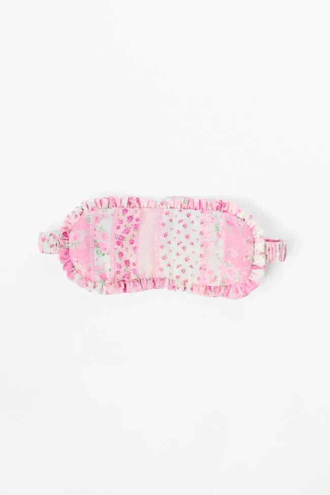Close Your Eyes Pink Floral Sleep Mask