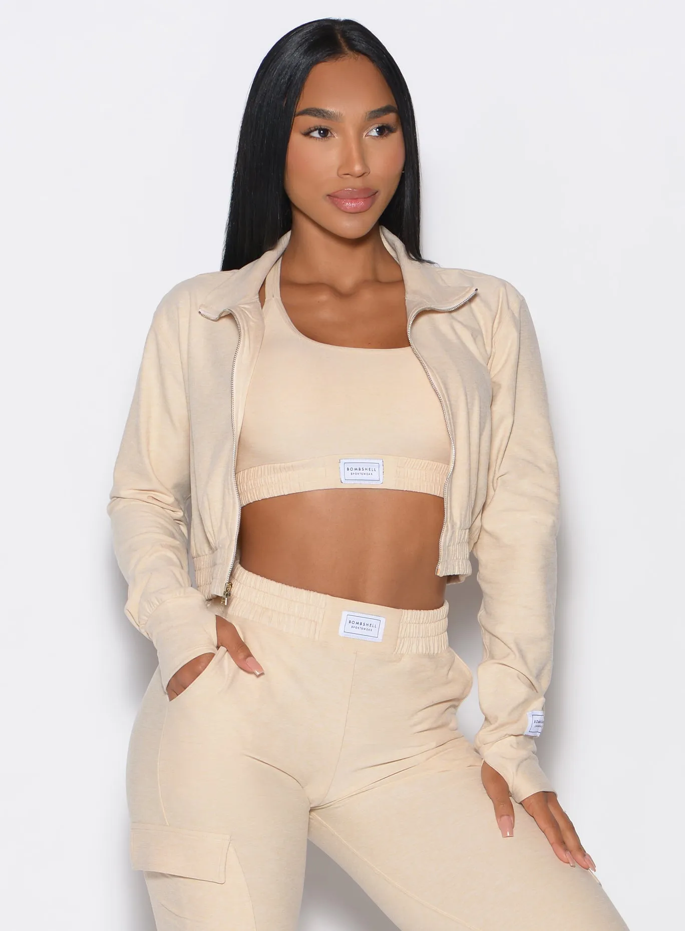 Cloud Crop Jacket Bombshell