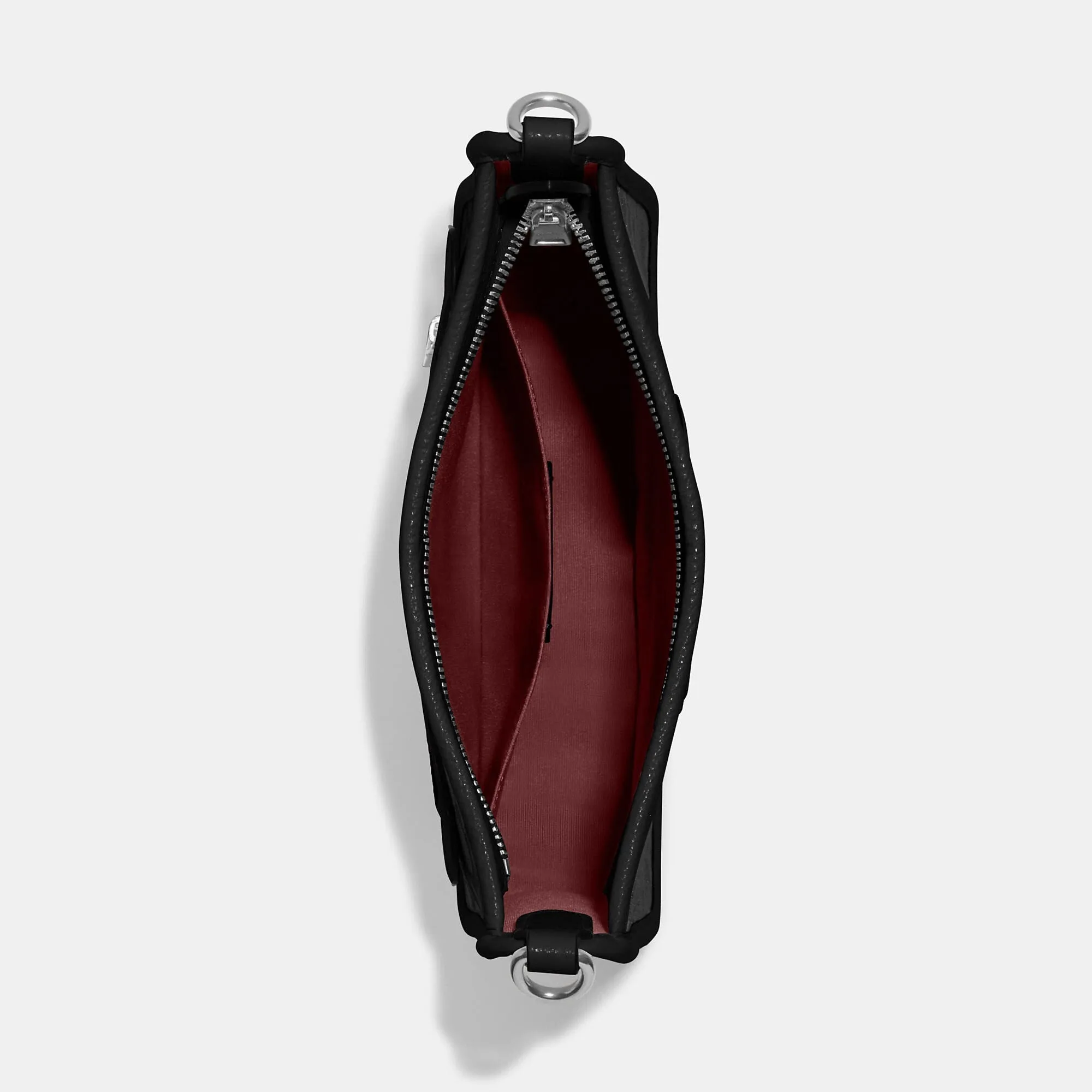 Coach Outlet Dempsey File Bag In Signature Jacquard With Stripe And Coach Patch