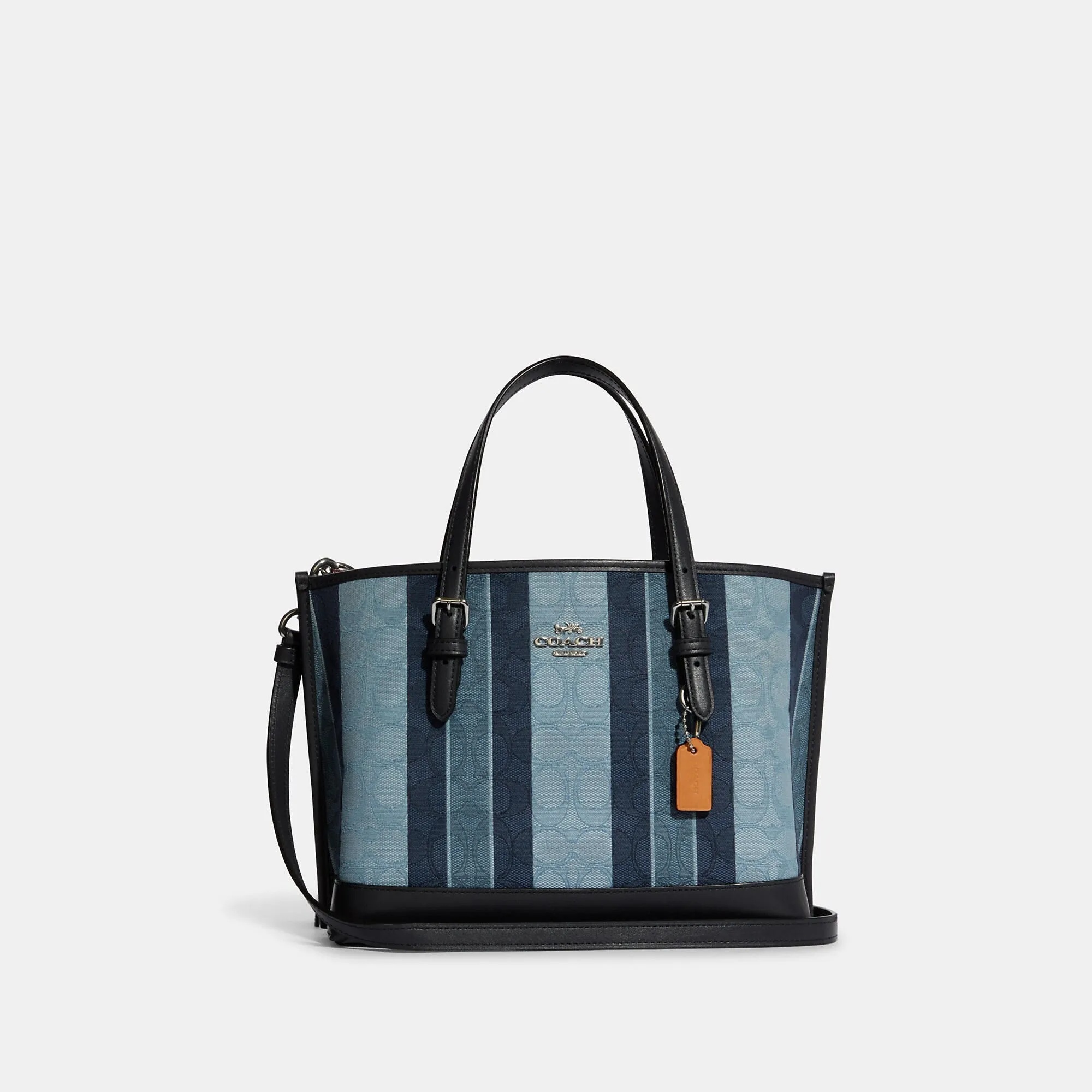 Coach Outlet Mollie Tote 25 In Signature Jacquard With Stripes