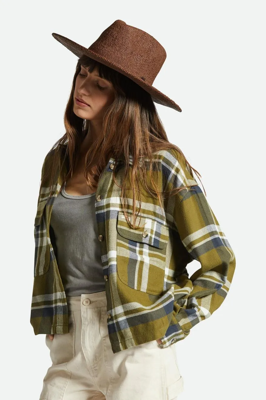 Cohen Straw Cowboy Hat - Dark Earth Brixton