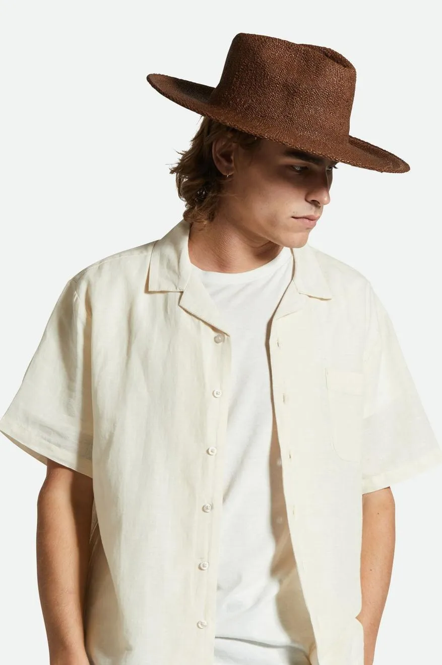 Cohen Straw Cowboy Hat - Dark Earth Brixton
