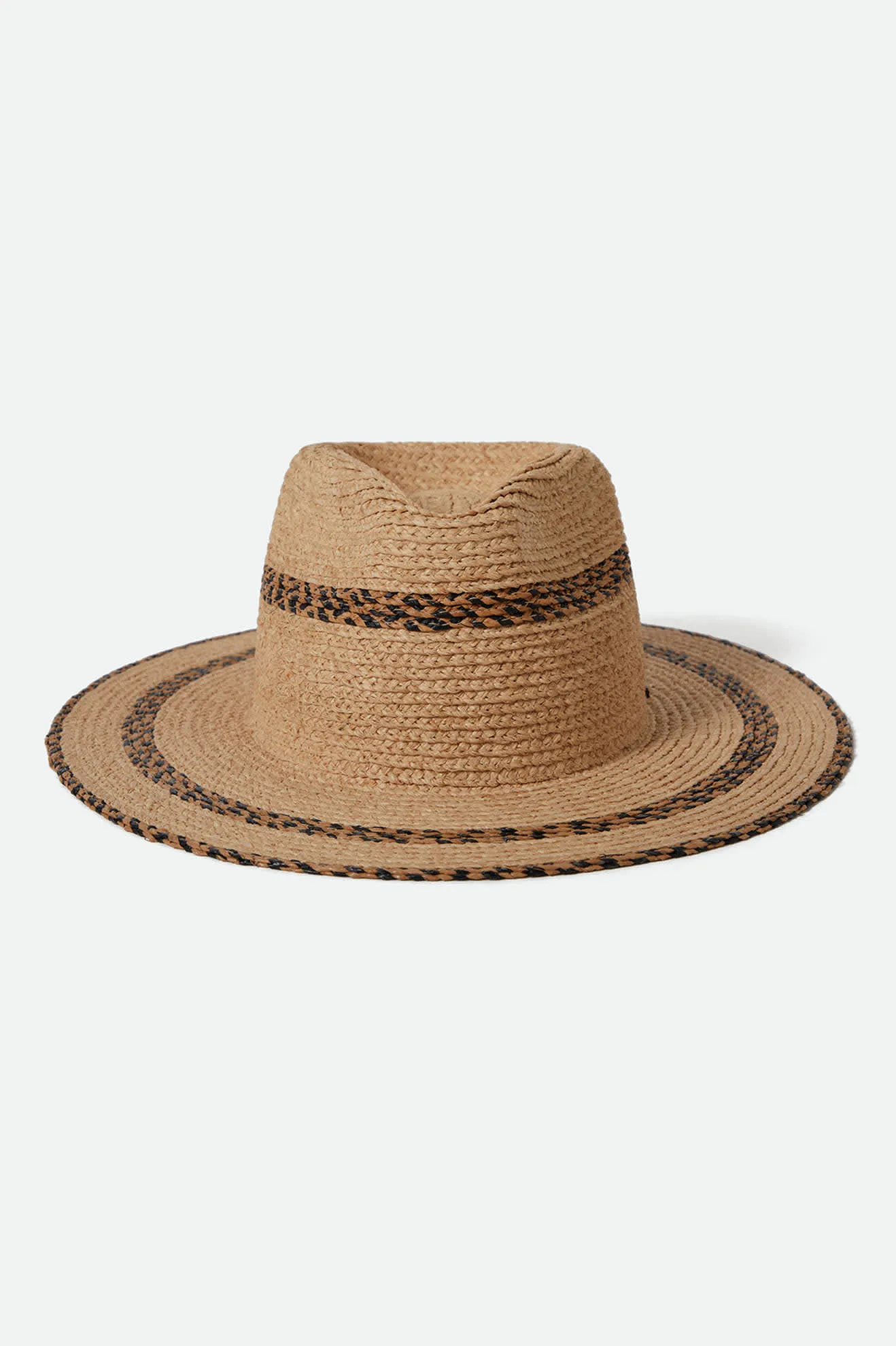 Cohen Straw Cowboy Hat - Tan/Black Brixton