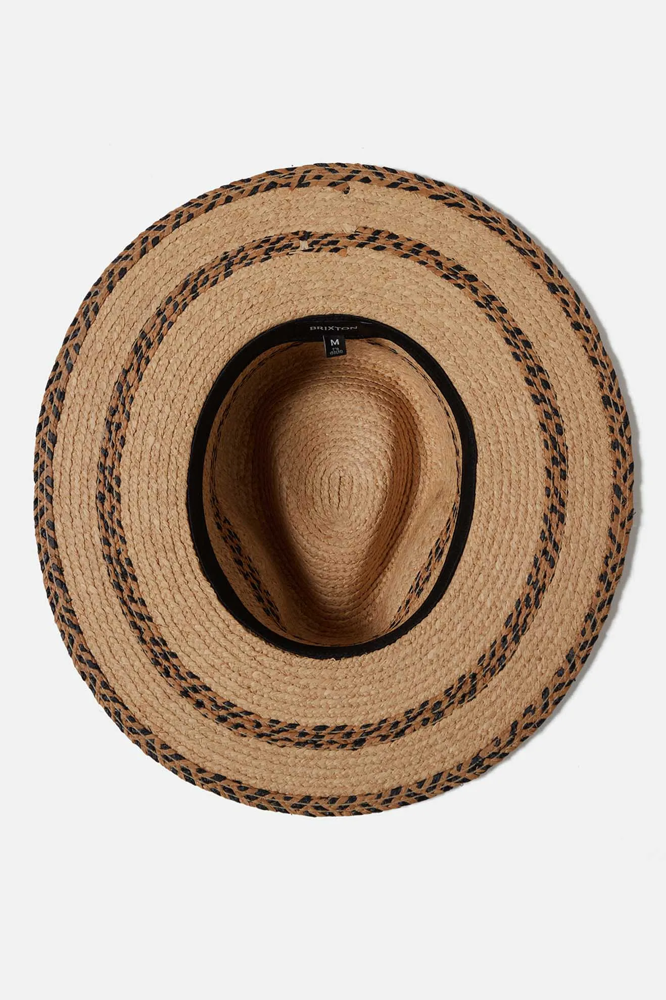 Cohen Straw Cowboy Hat - Tan/Black Brixton