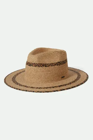 Cohen Straw Cowboy Hat - Tan/Black Brixton