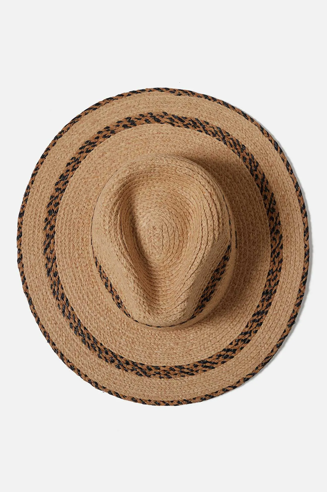 Cohen Straw Cowboy Hat - Tan/Black Brixton