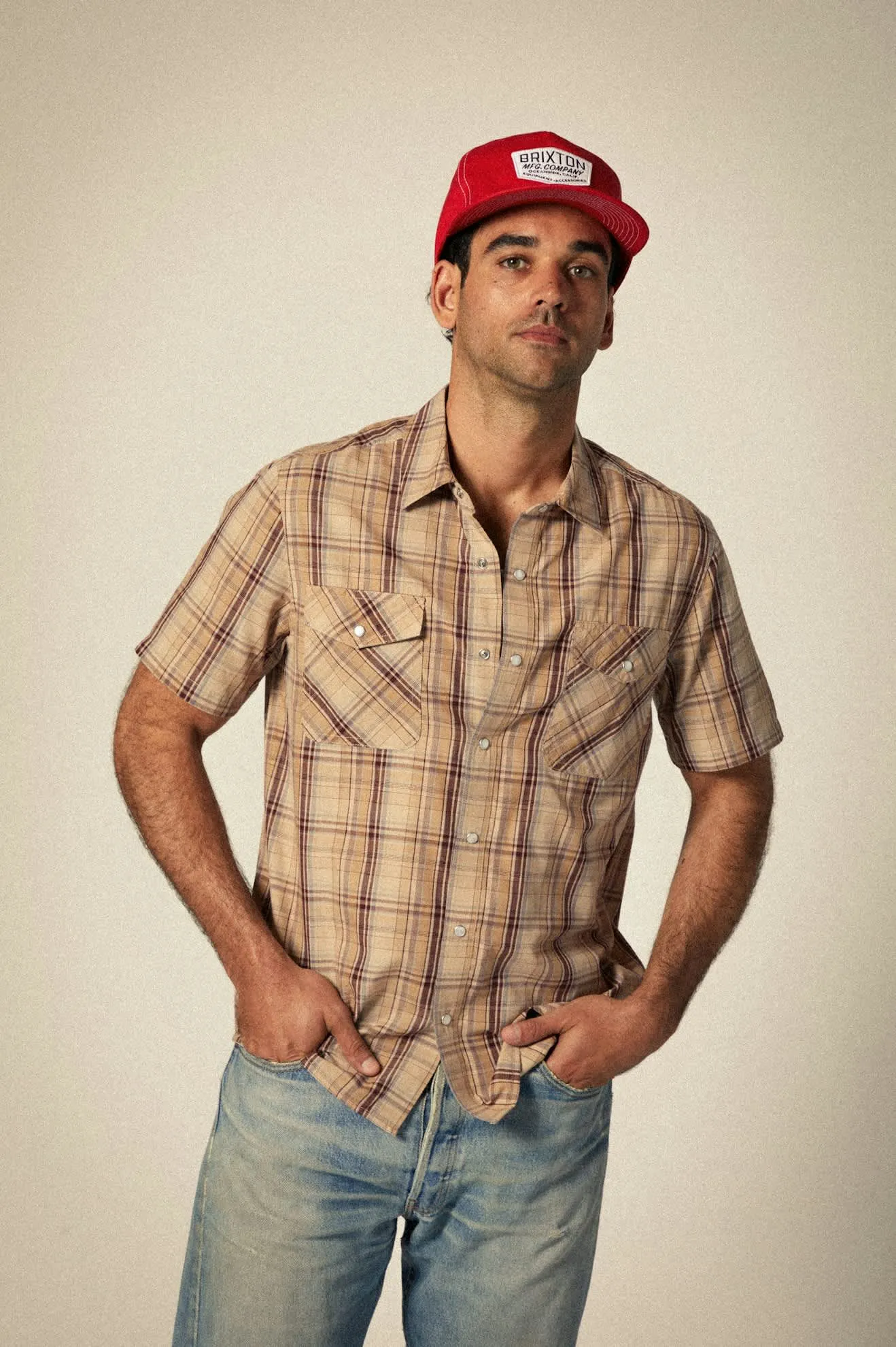 Coleson Snapback - Red Brixton