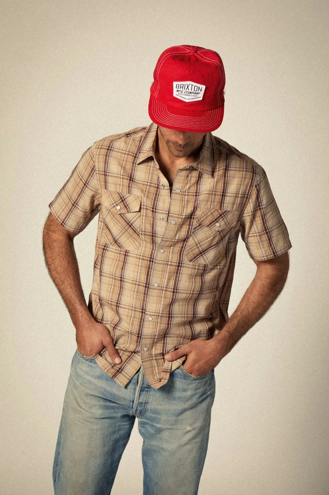 Coleson Snapback - Red Brixton