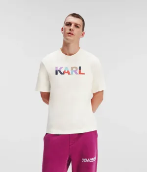 COLOR-BLOCK KARL LOGO T-SHIRT