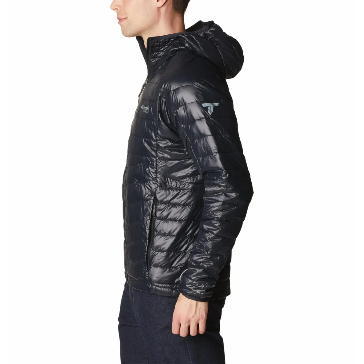Columbia Men Black Omni-Heat Infinity Platinum Peak II Hooded Jacket